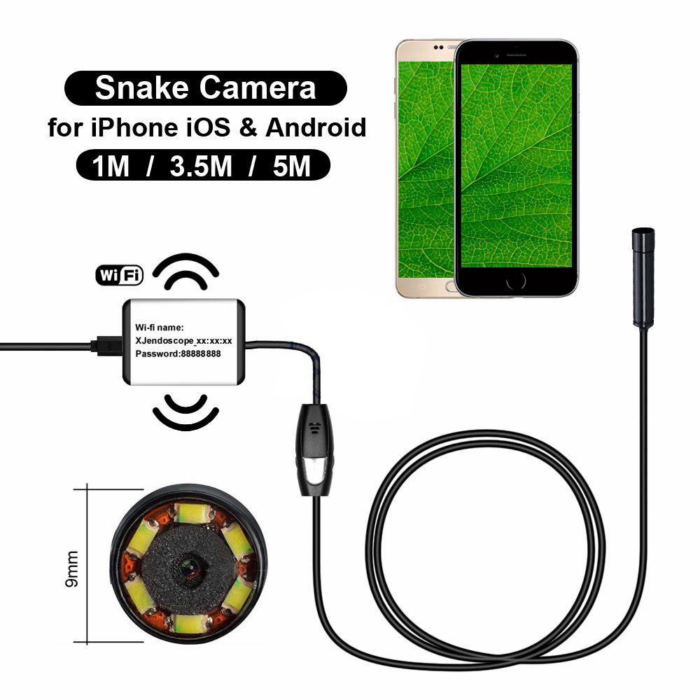 Phone WiFi Endoscope Snake Camera
