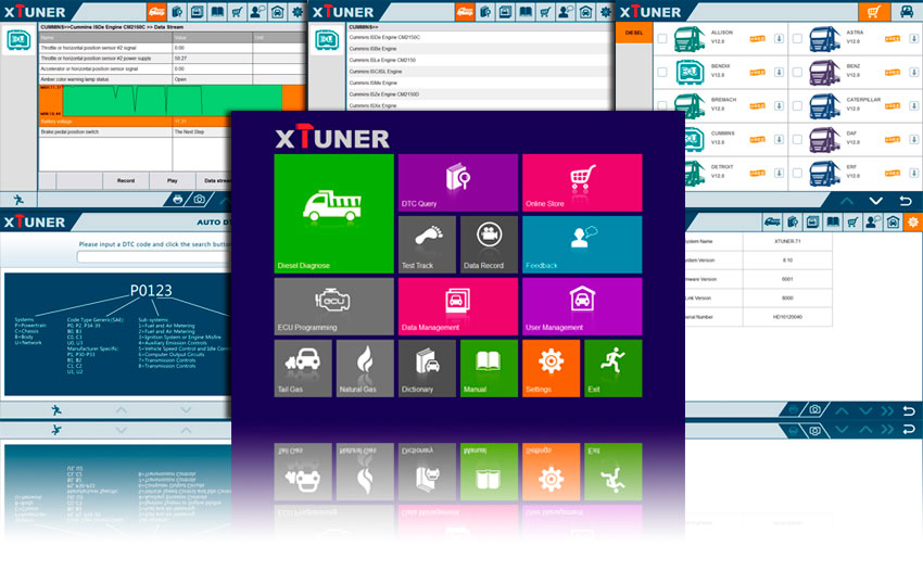 XTUNER T1 Software Display