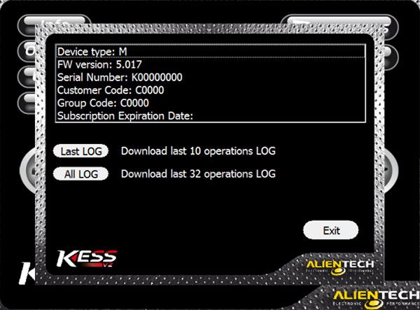 Kess V2 V5.017 Firmware Version